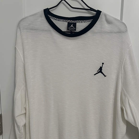 Jordan White and Black Crew Neck Tee - Picture 2 of 3